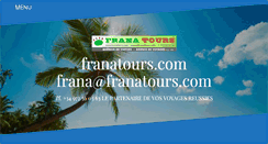 Desktop Screenshot of franatours.com