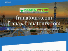 Tablet Screenshot of franatours.com